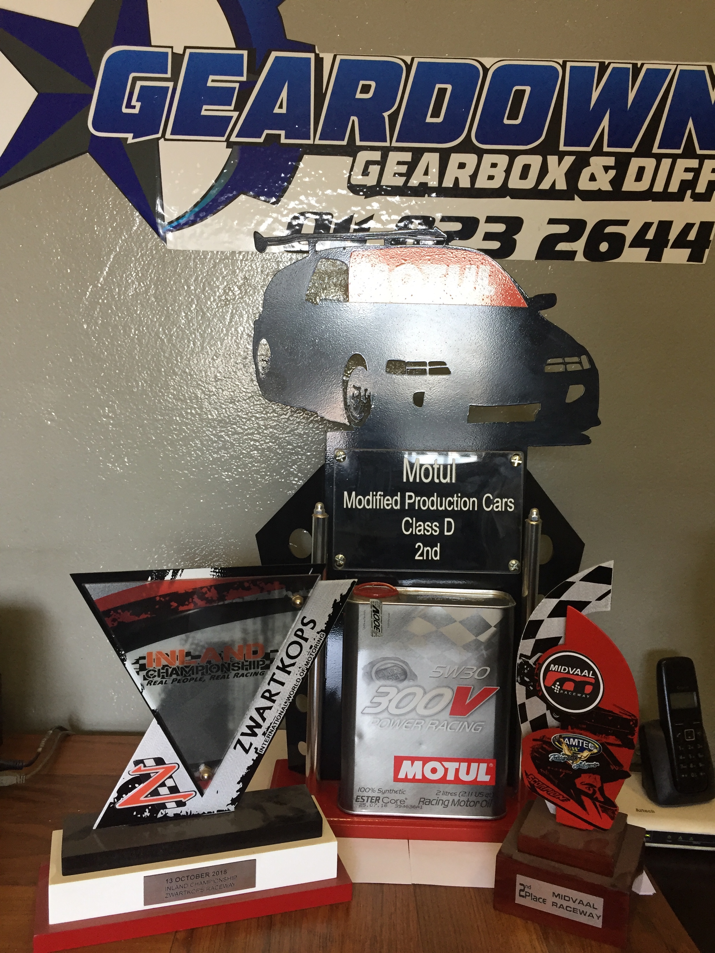 Motul modified Production Cars Class D trophy